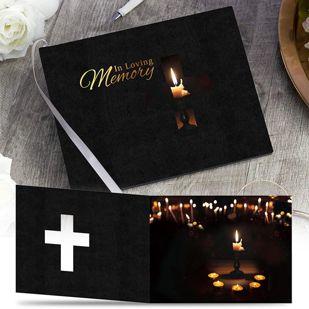 Funeral Guest Book Signature Funeral Sign In Book Reception Message Book Celebration of Life Anniversary Loving Memorial Service