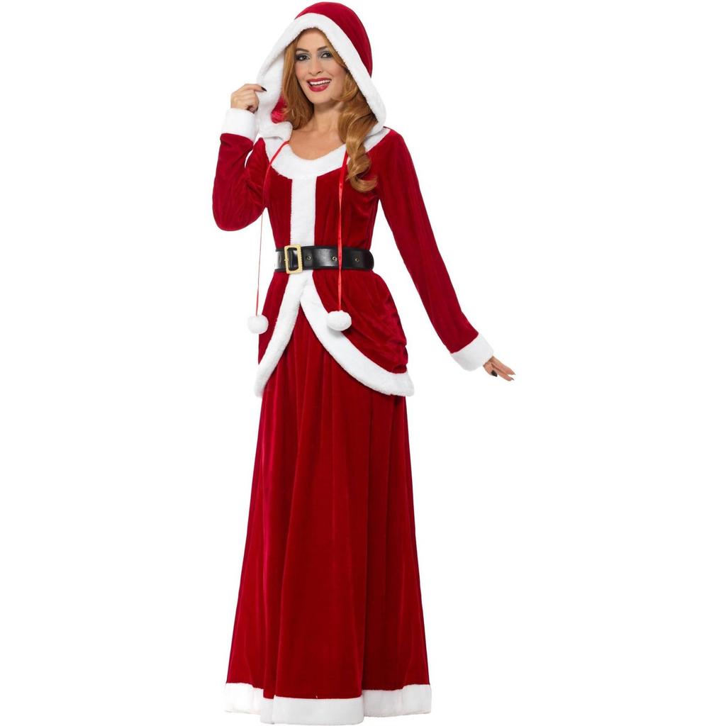 Smiffys Womens/Ladies Deluxe Miss Claus Costume Set