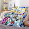 Classics Animated Character Seiya Patterned Wool Blanket Cartoon Saint Seiya Series Children Shawl and Sofa Super Soft