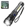Powerful Flashlights Type-c Rechargeable Torch Light High Zoom LED Flashlight Built-in Battery for Camping Emergency Lamp