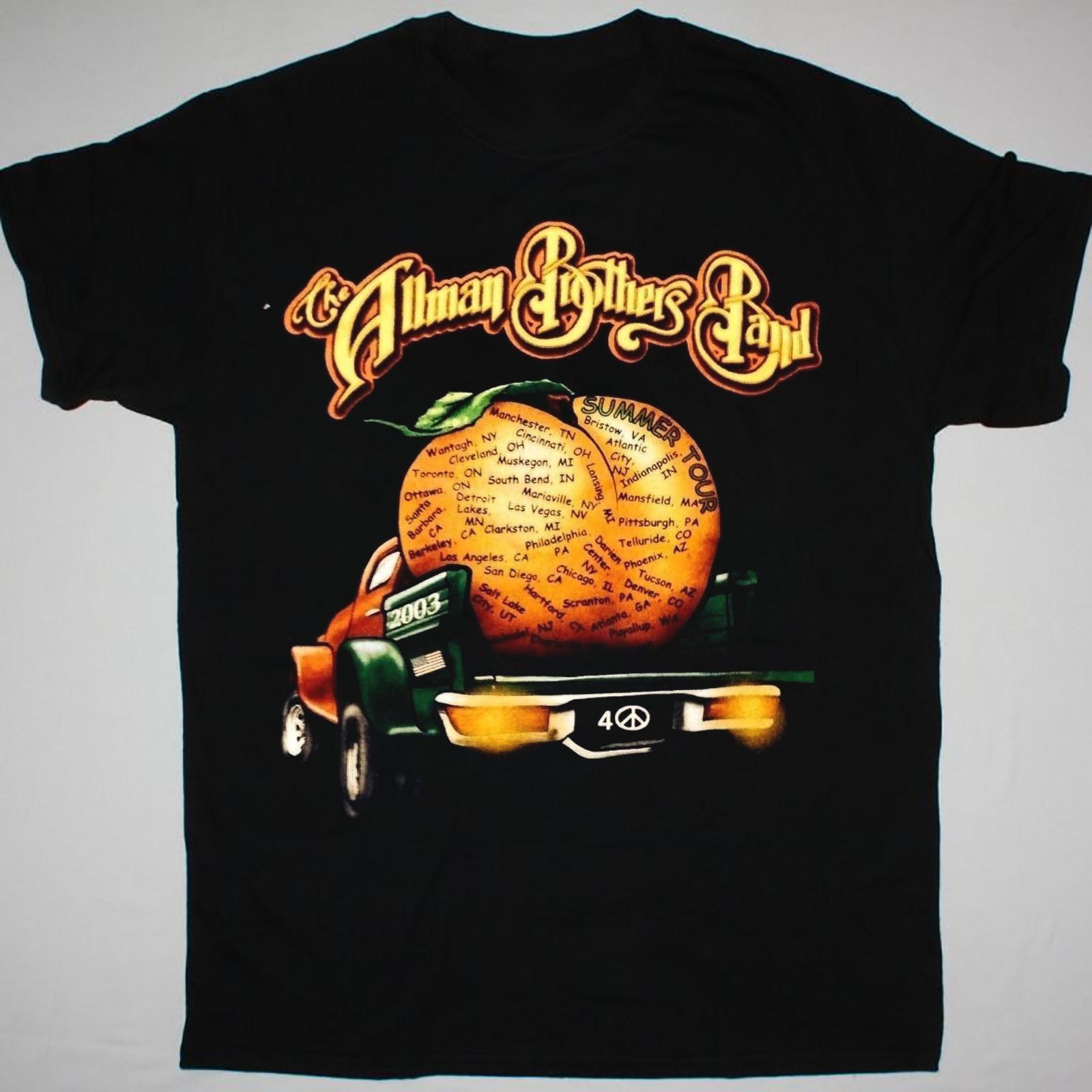 

THE ALLMAN BROTHERS BAND Summer Tour Black T Shirt S to 5XL Gift Fans L