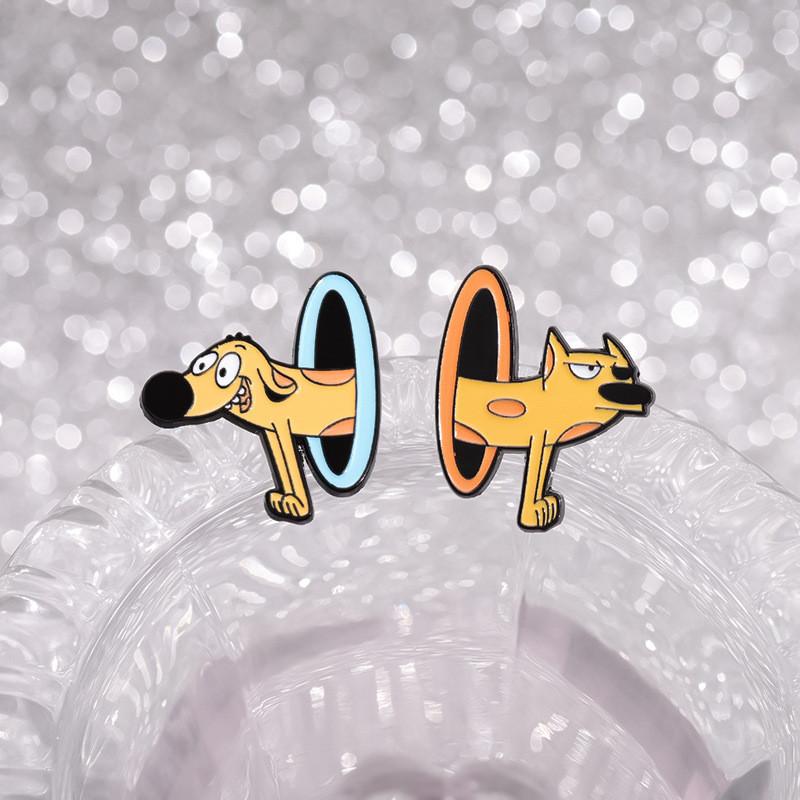 Character Cartoon Charming Alloy Brooch For Stylish Winter Accessories Fashion