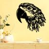 1pc Metal Macaw Head Wall Art Living Room Garden Zoo Decor Easter Christmas Gift