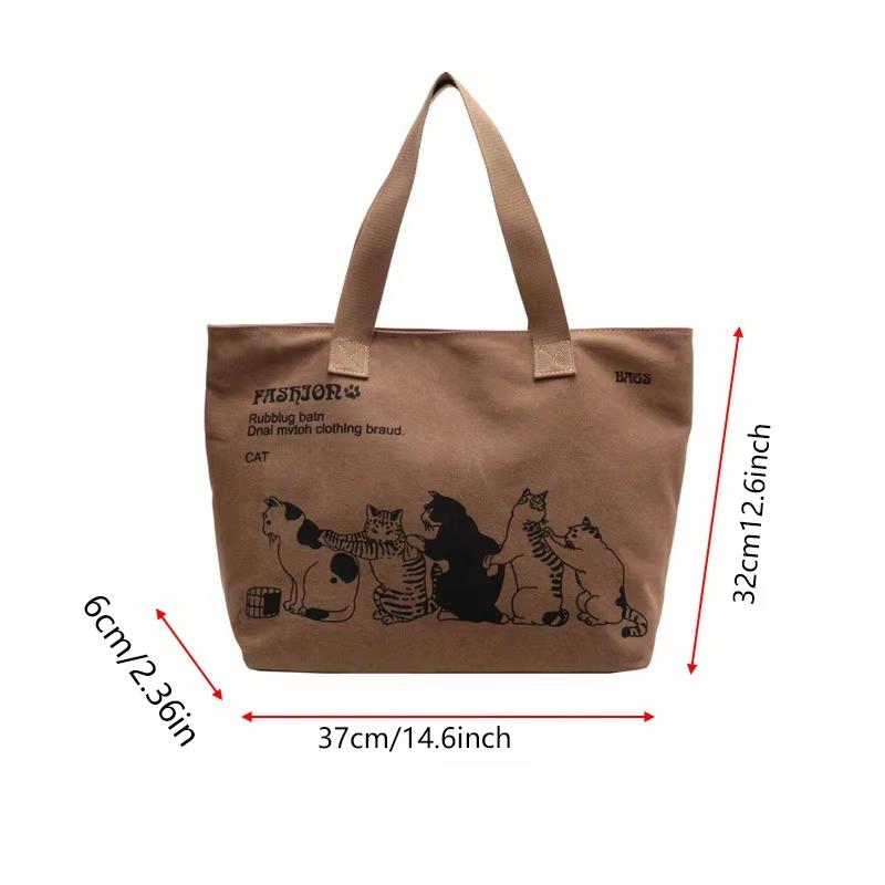 Dames Canvas Tote Bag Moteabel Romslig Slitesterk Skulderveske med Glidelåslukking og Klassisk Design Perfekt for Jobb