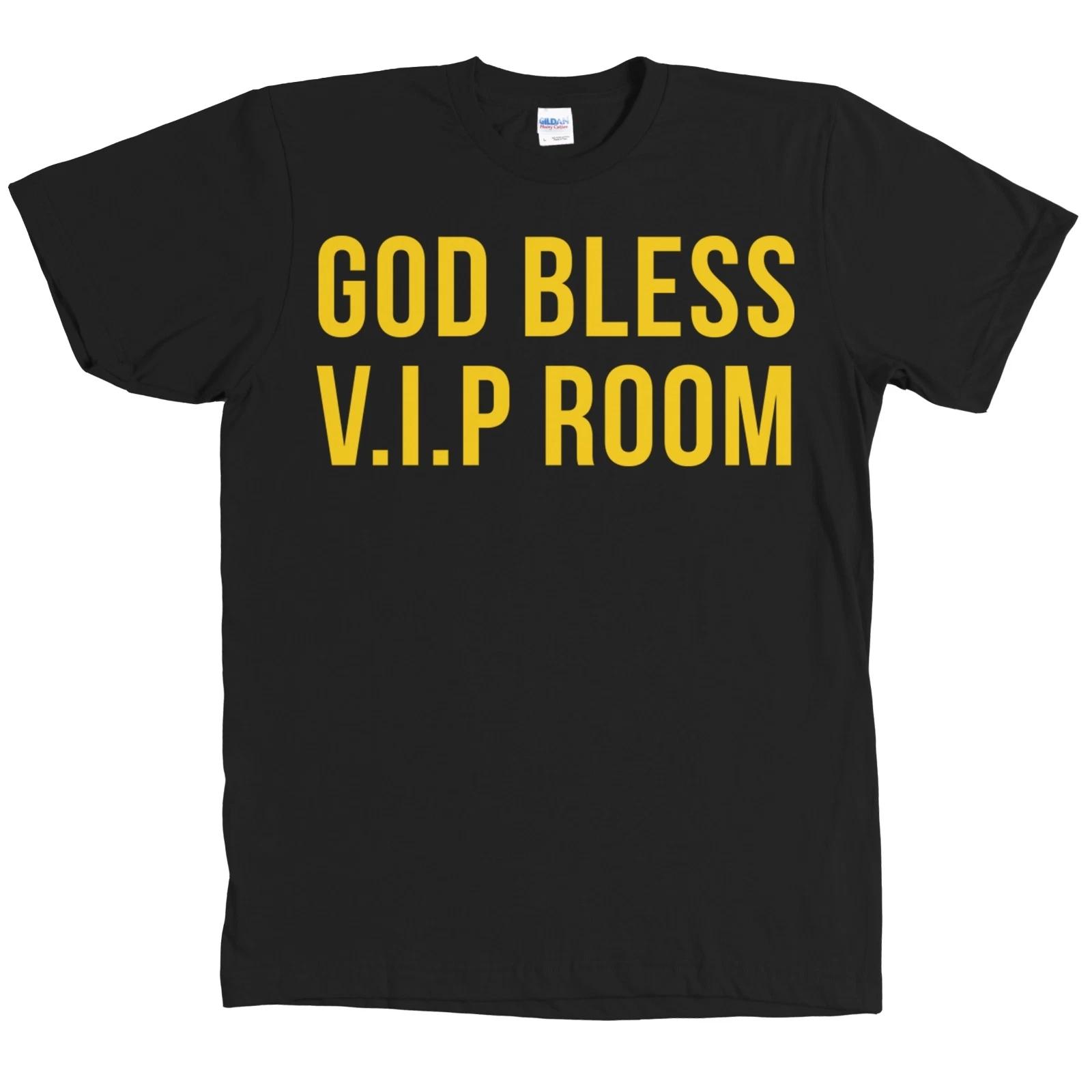 ДА БЛАГОСЛОВИТ БОГ VIP Черная Футболка Клуб V.I.P. Комнатная футболка НОВАЯ С БИРКАМИ 3XL