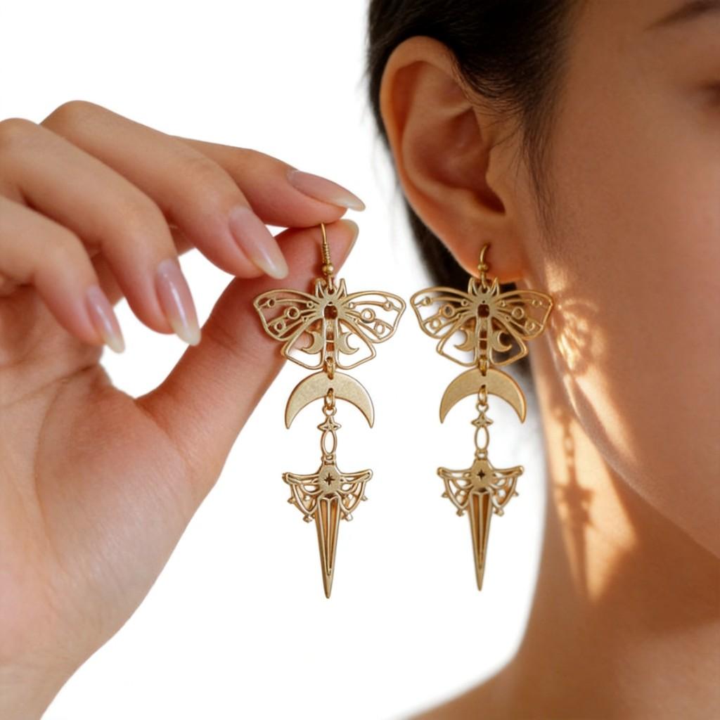Bohemian Animal Earring Set With Gold Plating For Women Summer
