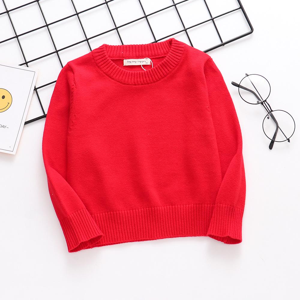 2022 New Arrival Korean Style Unisex Children's Pure Cotton Warm Knit Sweater