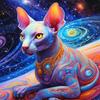 Full 5D DIY Diamond Painting Planet Cat Diamond Embroidery Full Cross Stitch Home Decor Handmade Gift