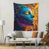 Colorful Totem Mask Digital printing polyester wall tapestry suitable for use in living rooms bedrooms offices bars party
