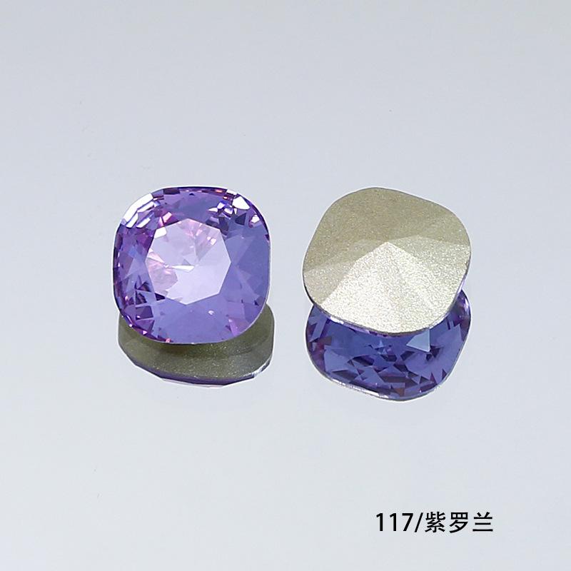 10Pcs Crystal K9 Glass Drill Tip Bottom Drill Fat Square Special-Shaped Nail Drill Clothing Accessories