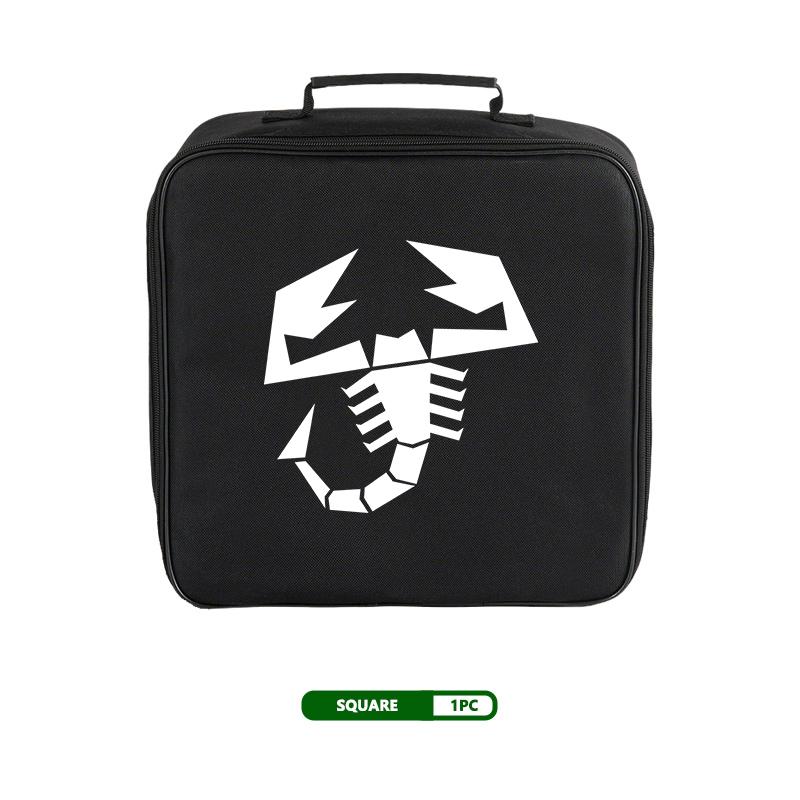 VOPL3 Oxford Cloth Car Charge Cable Case Organiser Waterproof Charging Gun Storage Bag For Abarth FIAT Doblo Freemont 500 Idea Linea