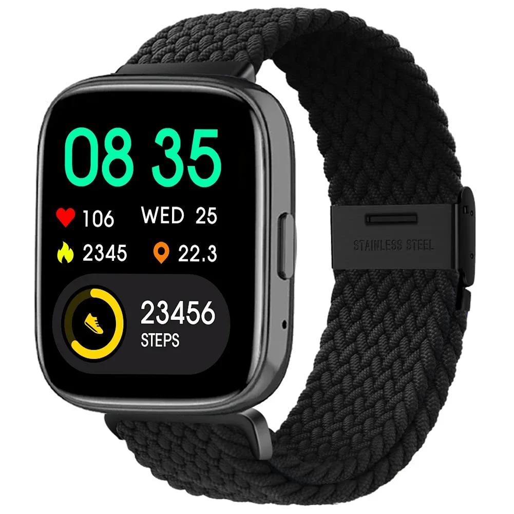 New Nylon Braided Solo Loop Strap for Redmi Watch 5 3 Lite Band for Xiaomi Watch 5 3 Active Wristband Elastic Weave Bracelet
