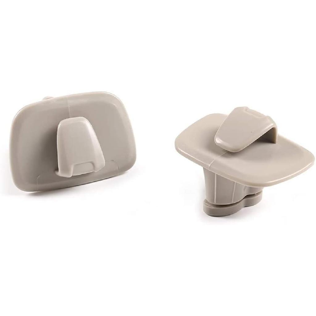 ABS Plastic Interior Roof Hooks Clothes Hanger Hook Trim for Volvo V90 S90 XC40 XC60 XC90 2015-2020 (Gray)