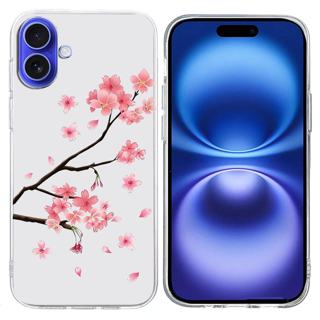 For iPhone 16 Case Pattern Printing Shockproof Soft TPU Phone Cover