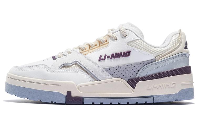 Li Ning 001 BTC SP Низкие Скейтбордические Кроссовки Женские Бело-Фиолетовые AZGS092-1 39