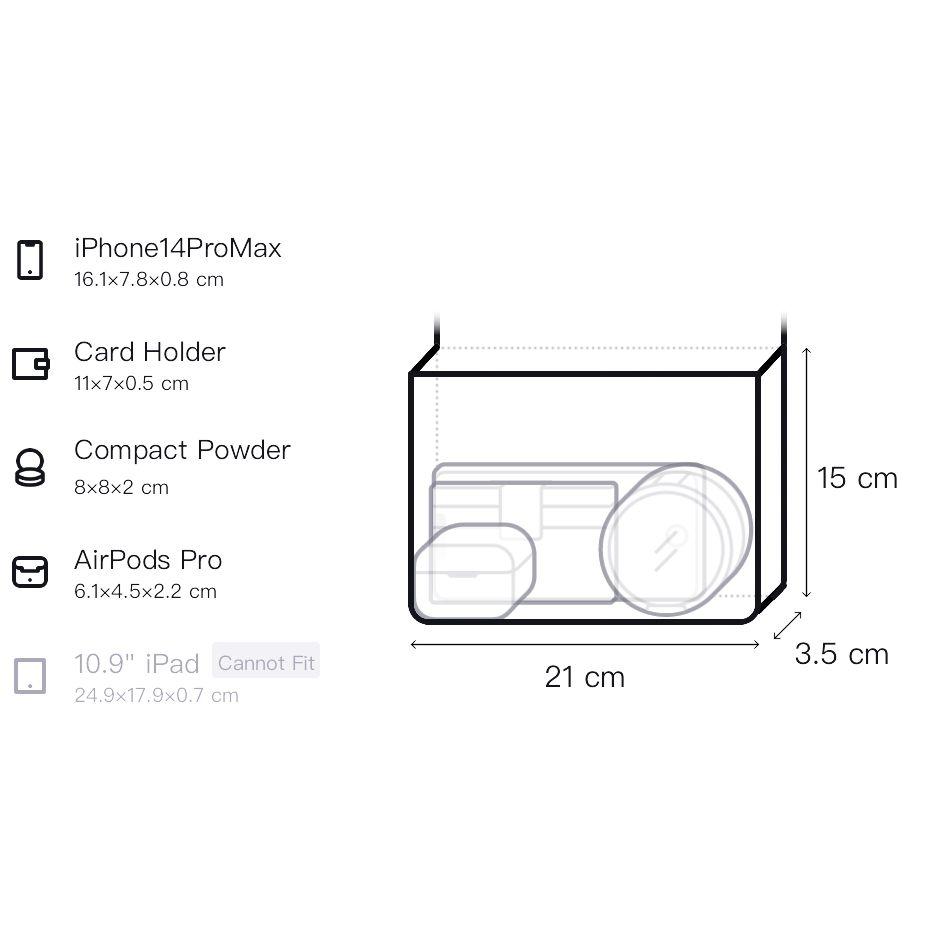Bally Vissi Commuter Solid Color Chain Bit Buckle Leather Mini Shoulder Crossbody Bag Women bags Cream 6236078