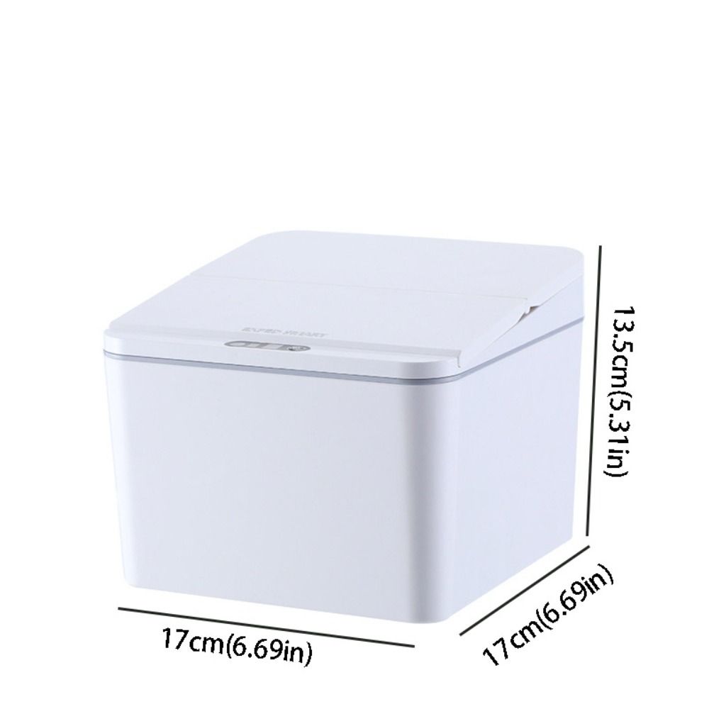 Mit Deckel Elektrischer Sensor-Mülleimer Schreibtischdesign Automatischer Sensor Intelligenter Mülleimer Tragbares Design 4L Fassungsvermögen Tragbarer Mülleimer