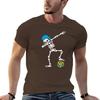 Dab dabbing skeleton Water polo Halloween Waterpolo swimming T-shirt sports fans vintage plain black t shirts