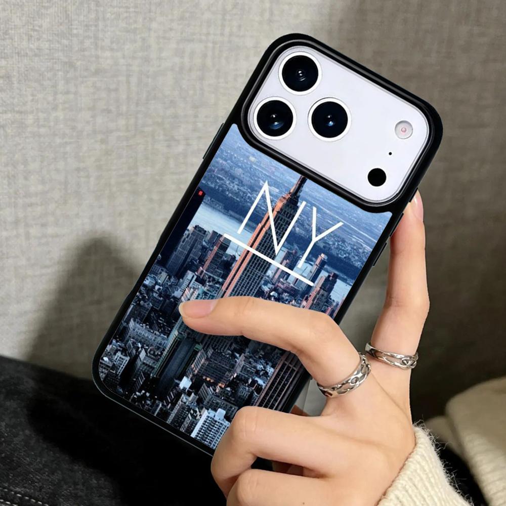 Hülle Case für iPhone 17 Air 16 Pro Max 15 Plus 11 13 Mini 14 12 Rückseite Handyhülle NEW YORK AMERIKANISCHE STADT