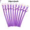 10Pcs Cuticolor Penis Straws Bride Shower Sexy Hen Night Willy Drinking Penis for Bar Bachelorette Party  Novelty Nude Straw