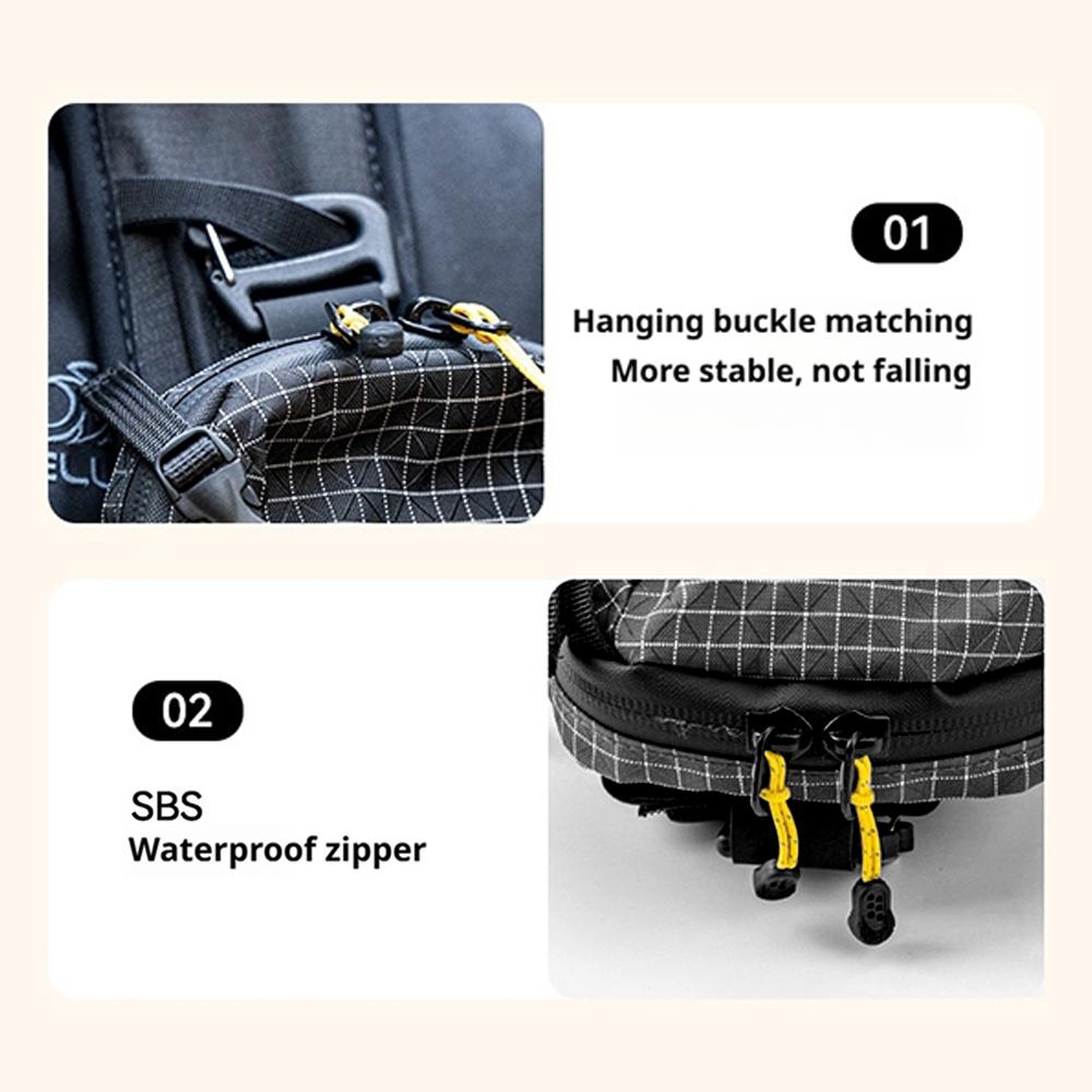 Dyneema Water Bottle Holder Bag Phone Pocket and Quick-Adjust Strap Waterproof 420D Nylon For Cycling Hiking Camping Storage