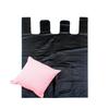 Black Oversized Thickened Plastic Vest Bag for Clothing Storage or Portable Garbage Use