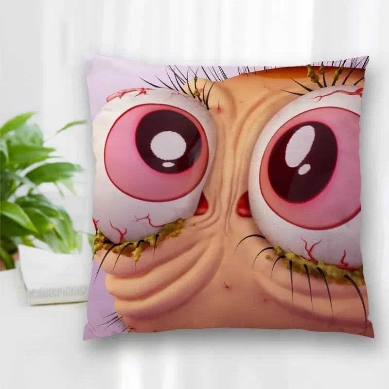 Hot Sale Custom Decorative Pillowcase Ren and Stimpy Cartoon Square Zippered Pillow Cover Best Nice Gift 40x40cm