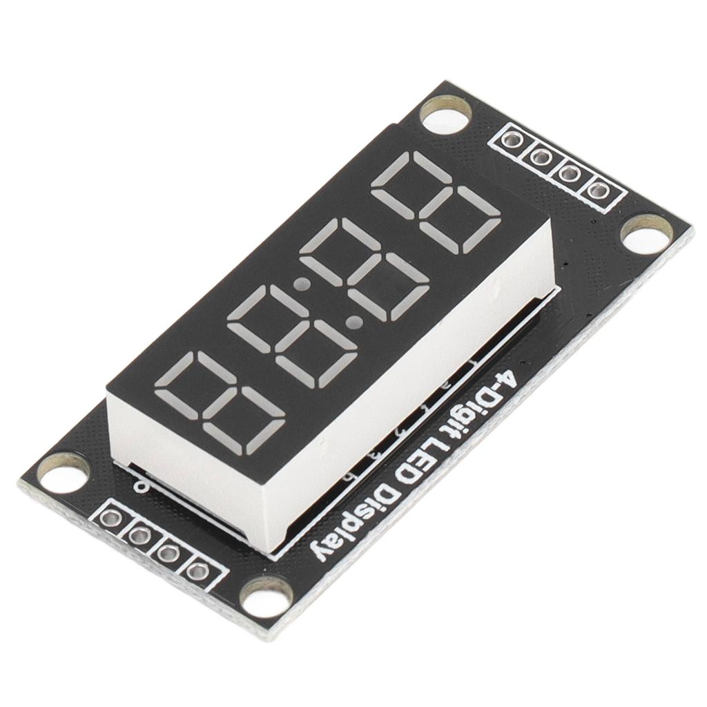 0.36in 4 Digit Digital Tube LED Blue Display Segment Module with Clock TM1637 2 Pin IO 5V