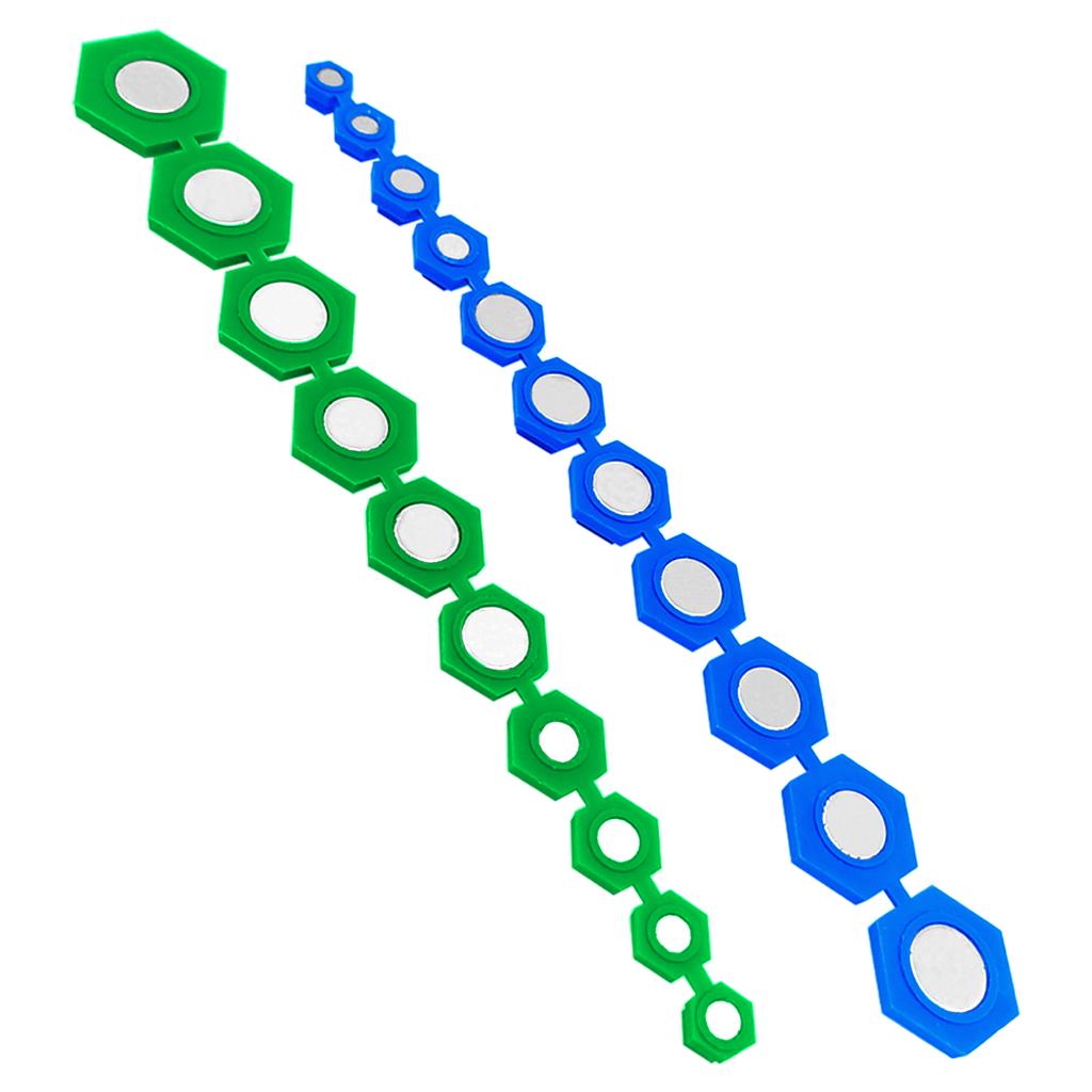 MR CARTOOL 21 BUCĂȚI Inserturi Magnetice pentru Chei cu Tubulară Insert Magnetic Include Atât Seturile Noastre SAE Cât și Cele Metrice Într-unul Singur Pentru Instalare Demontare