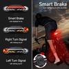NineLeaf Smart Bike Tail Light with Turn Signals and Brake Light, Anti-Theft Bicycle Alarm Tail Light with Electric Bell and Automatic Brake