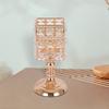 Holder Crystal Embellishment Candlestick Stand for Tabletop Home Ornament