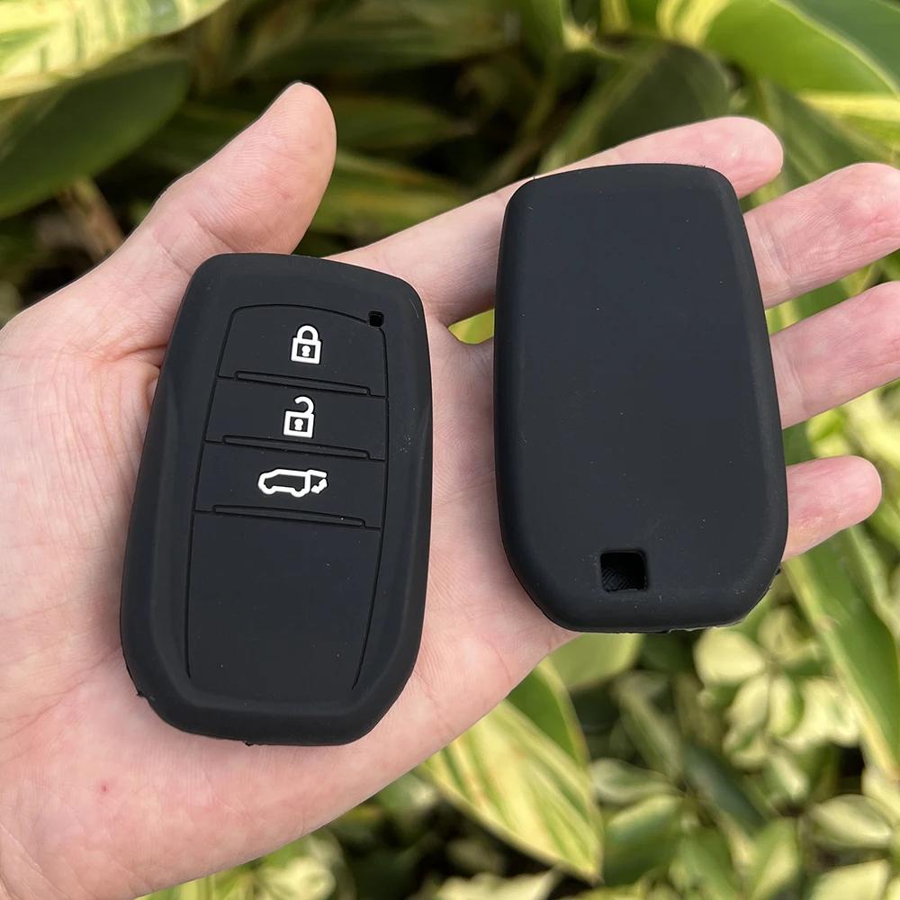 Copri Custodia in Silicone per Chiave Auto per Toyota Land Cruiser 200 300 Prado Crown TLK 200 Yaris Cross Hilux Innova Fortuner Camry 55 Chiave