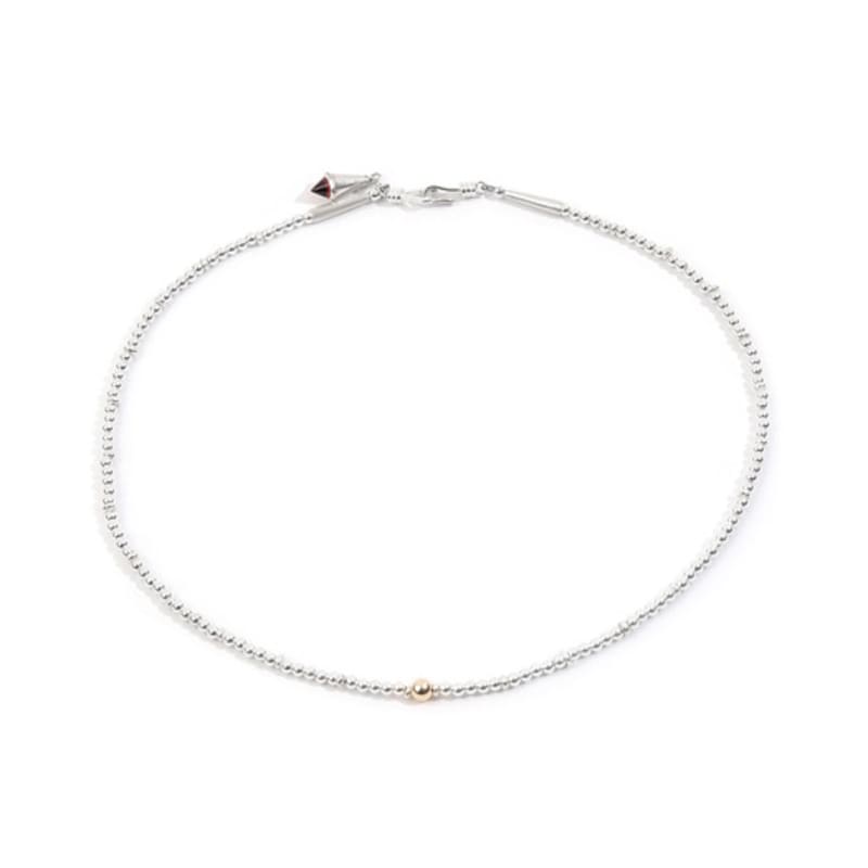 

SEWNSWEN SILVER 14K GOLD MIXED BEAD NECKLACE ORDER MADE