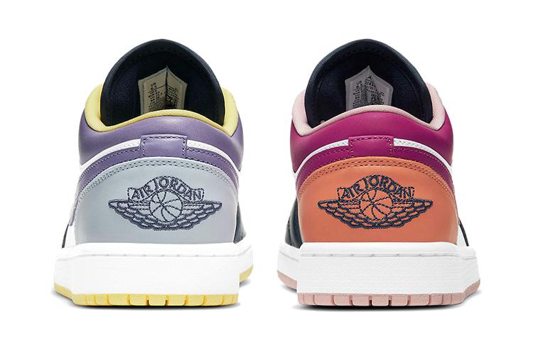 Air Jordan 1 Low Se 'Mismatched Purple Magenta' Damskie DJ4342-400