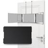 Retractable Hanging Three-fold Mirror for Home Haircutting and Bathroom Use