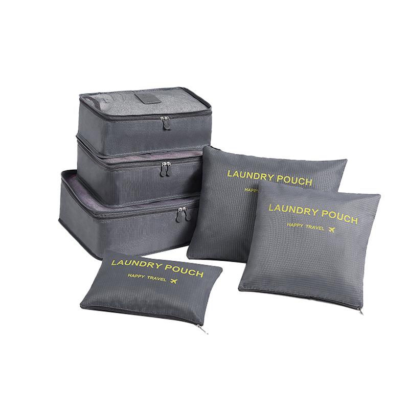 Six-Piece Waterproof Oxford Travel Storage Bags for Business Trips & Suitcases