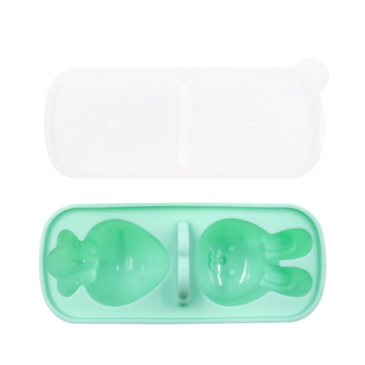 

New two with handle platinum silicone steamed egg mold kitchen ice grid baking cake mold