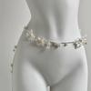 Fashion Y2K Retro Multilayer Pearl Waist Chain Belt & Body Accessories Jewelry For Party Wear F I9M7