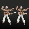 3D Printed Anime Figure Statue with Movable Joints, Interchangeable Parts Plastic Action Figurine for Desktop Decoration, Collectible Gifts for Fans