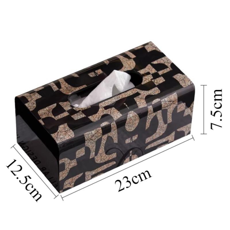 

Wooden Tissue Box Rectangular Tissue Boxes Luxury Napkin Storage Case Aesthetic Pull Out Napkin Organizer Cases Table Decoration