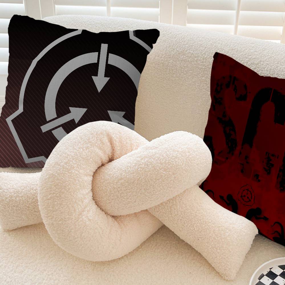 Popular Foundation Scp F-Foundation Pillow Covers Sofa Decorative Home Double-Sided Printing Short Plush Cute Cushion Cover