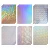 2025 Trend 18 Piece Holographic Stickers Self-Adhesive Transparent Film A4 Waterproof Sticker Covering Film Suitable For Windows