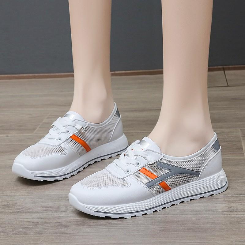 

Женские теннисные туфли 2025 года новые весенние белые студенческие сотни спортивных мягких дышащих кроссовок 35 серый