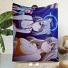 New Anime Girl Shiroko Blue Archive Printed Picnic Blankets Warm Blanket Soft and Comfortable Blanket Home Travel Birthday Gift