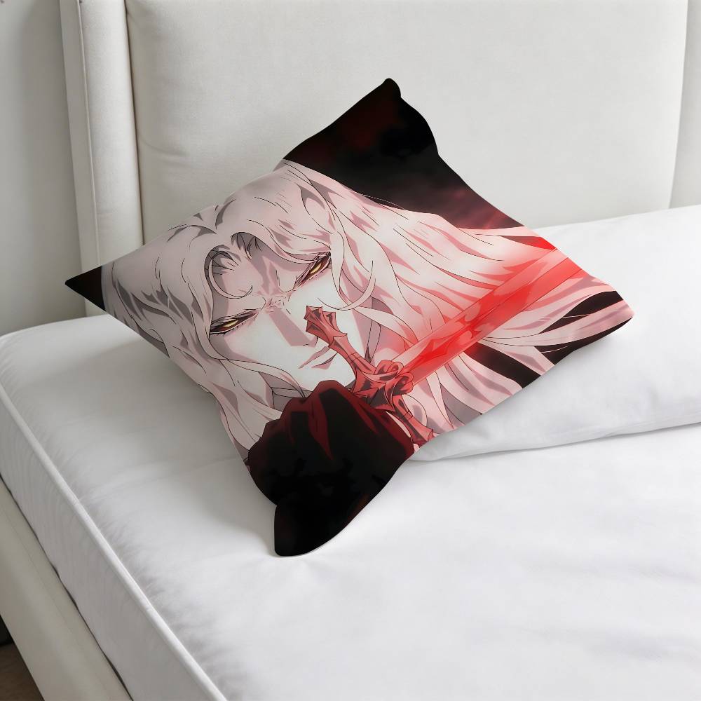 Game CCastlevania Alucard Decorative Square Pillow Cover Soft  Comfortable Pillow Case Sofa Bed Home Decoration