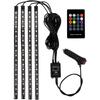 USB RGB LED Car Interior Ambient Light with Music Rhythm & Seven-Color Footwell Effects