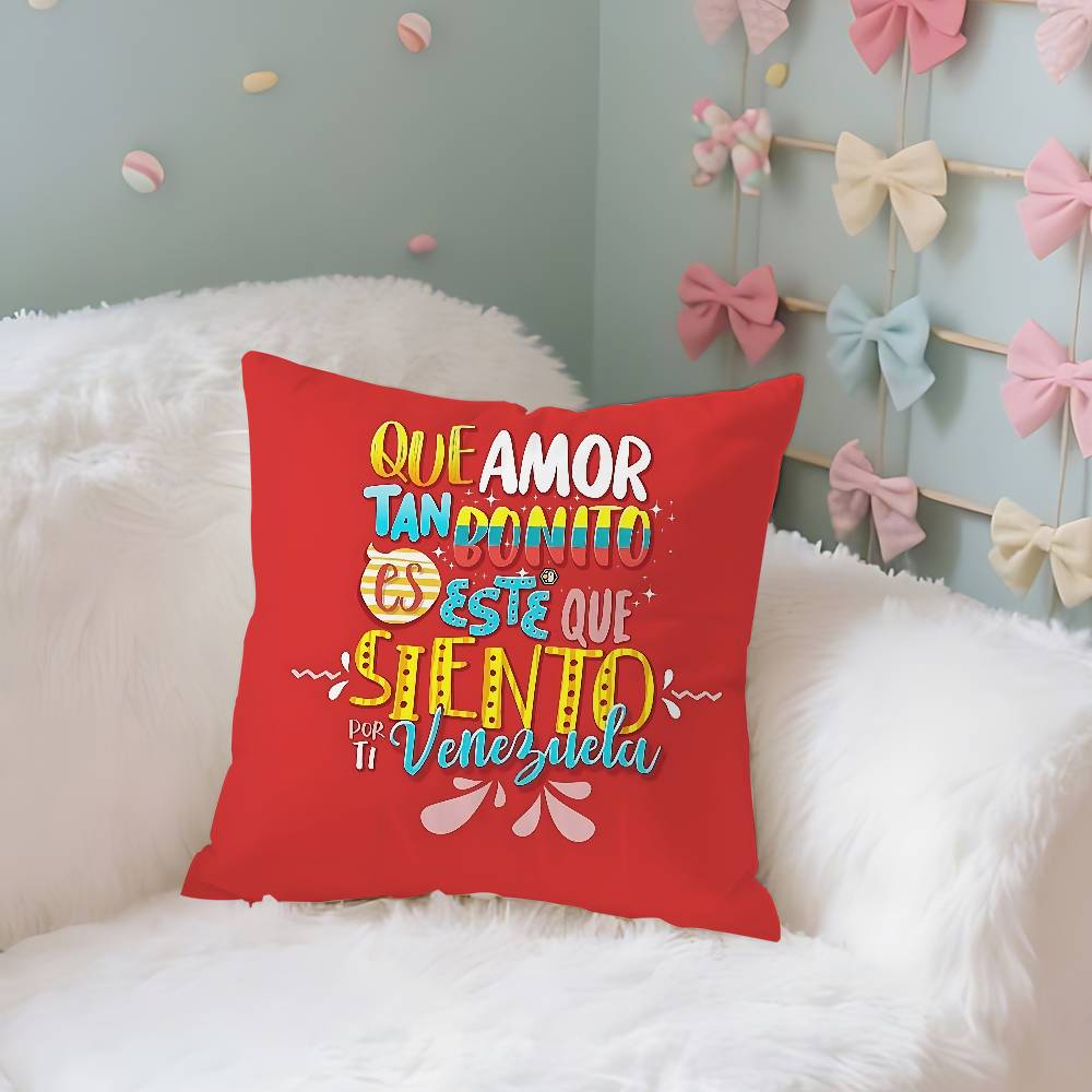 Venezuelas-Aesthetics-Art Pillow Case Cushion Cover Soft Cute Throw Pillow Case For Car Sofa Pillowcase Polyester With Zipper