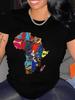 African Map Print T-shirt