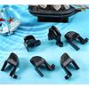 Boat Fender Clips, Pontoon Boat Fender Clips, Adjustable Pontoon Boat Square Rail Fender Clips/Clamps/Pontoon Bumper Hanger, 4 Pack