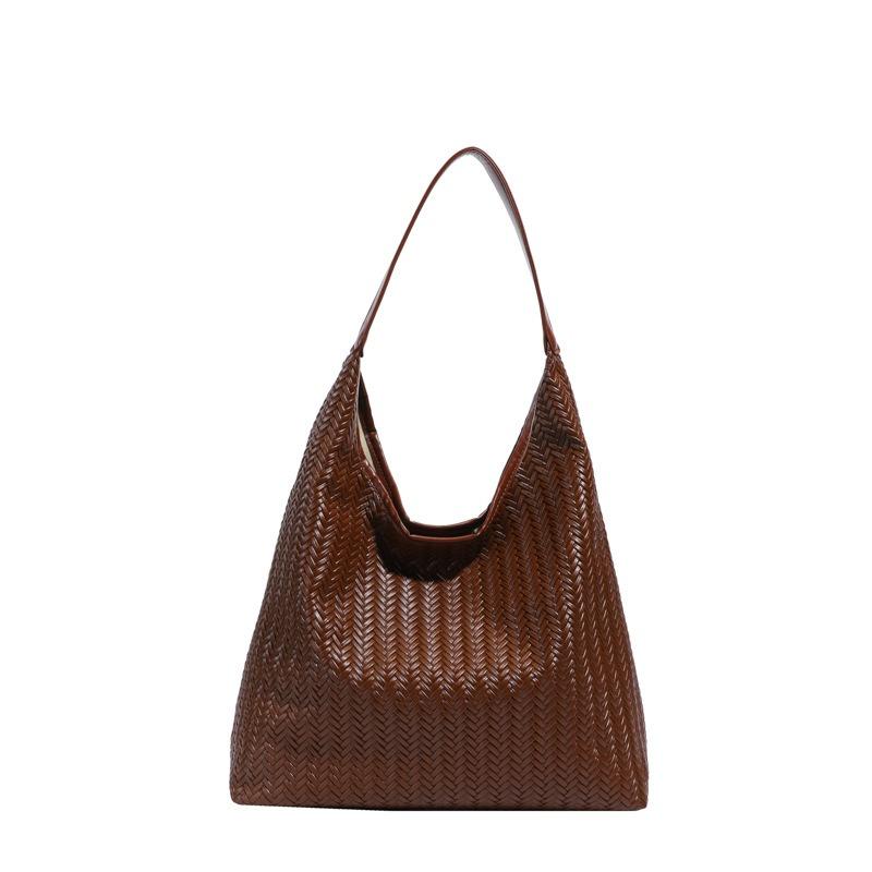 Woven Underarm Bag Women's New Simple Shoulder Bag Large-capacity Commuter Tote Bag
